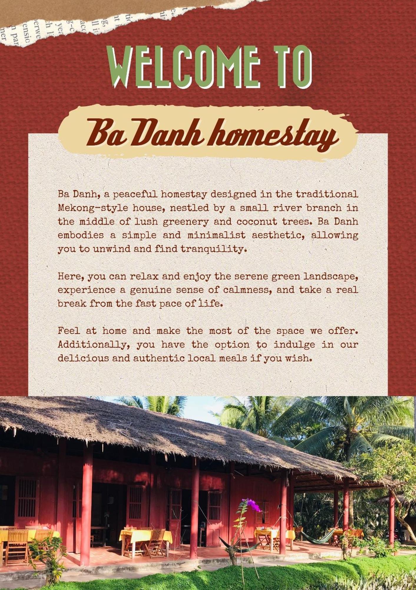 Ba Danh Homestay & Kitchen - Ben Tre Mekong Exteriér fotografie